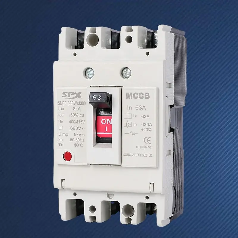 MCCB 3P 40A 50A Molded Case Circuit Breaker